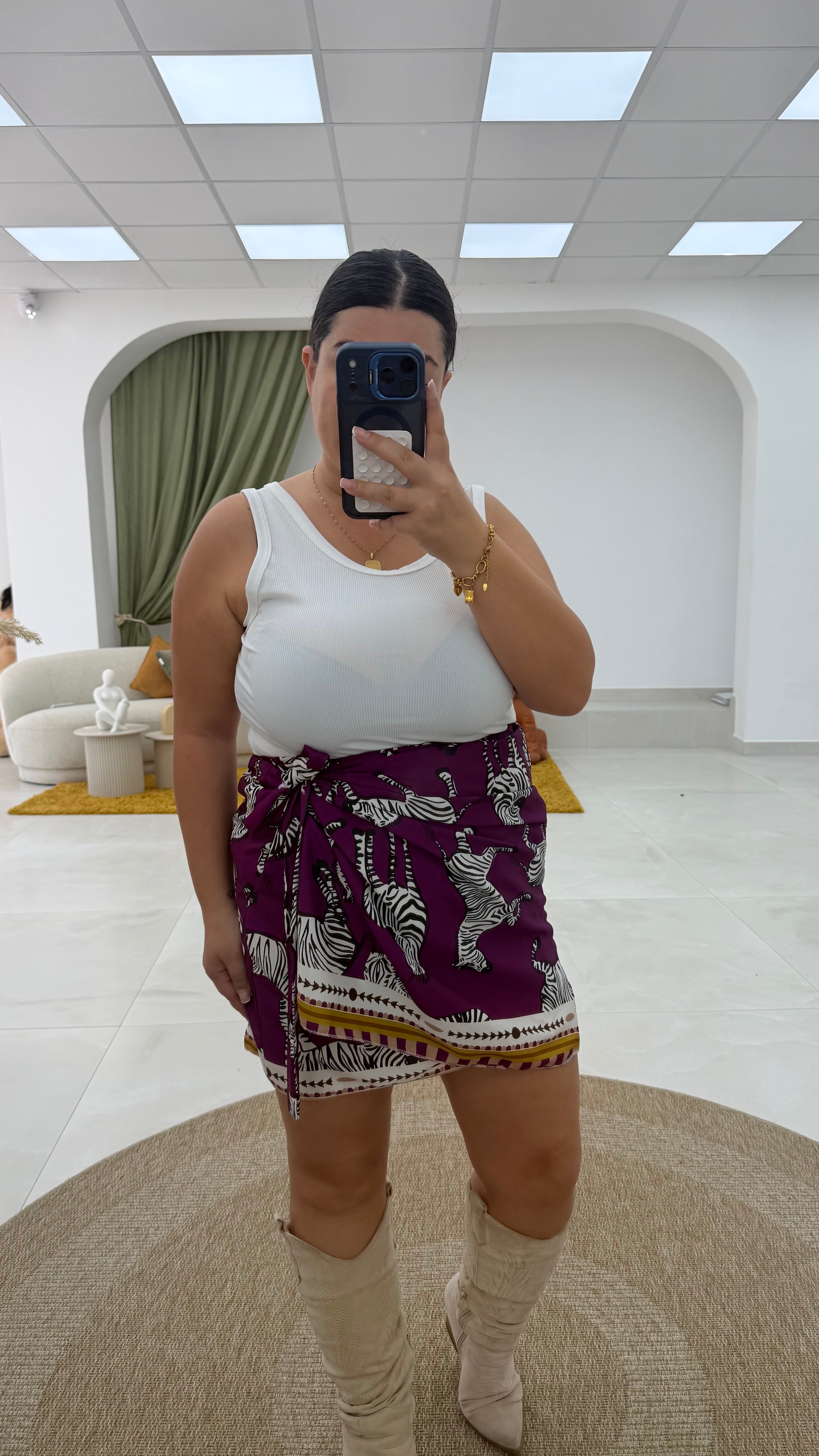 Gonna bandana e animalier curvy