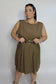 Abito Marechiaro Curvy Fango
