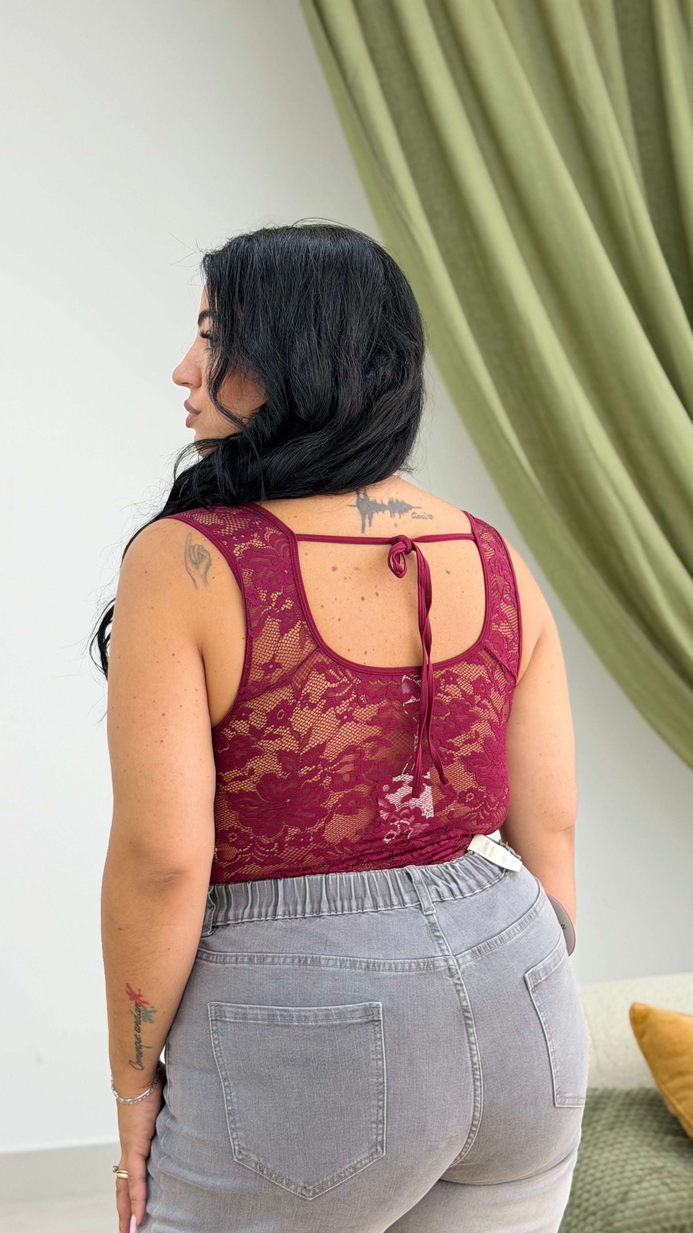 Body Brenda in pizzo Curvy