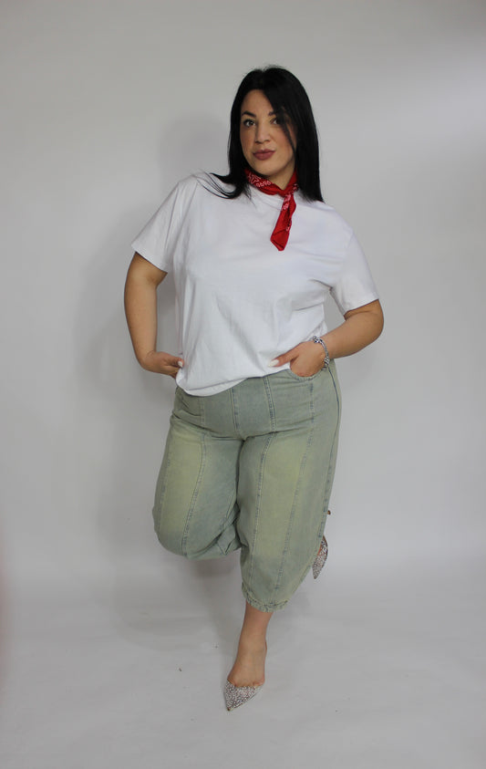 T-shirt Bandana rossa Oversize