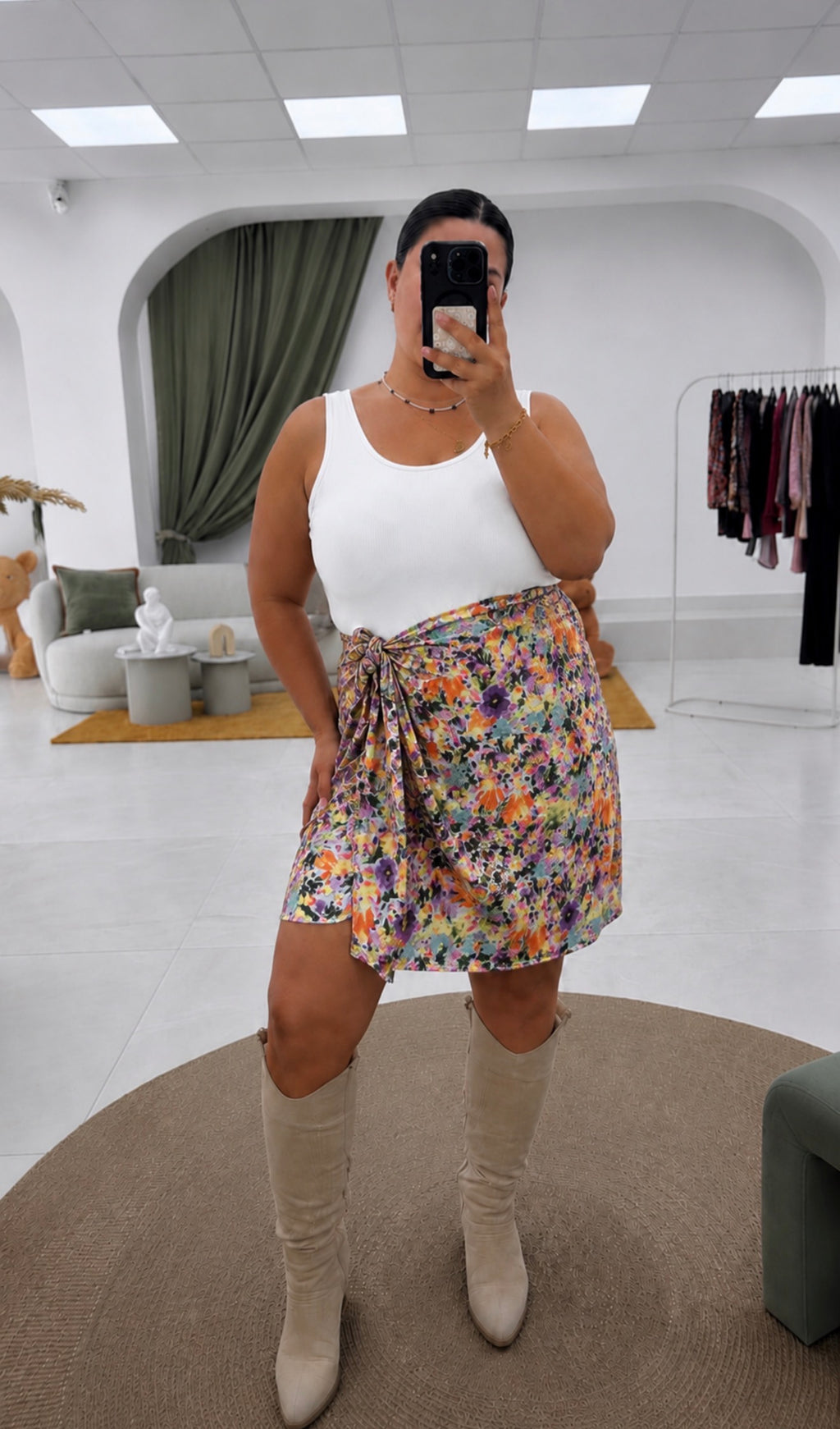 Gonna portafoglio fantasia Curvy