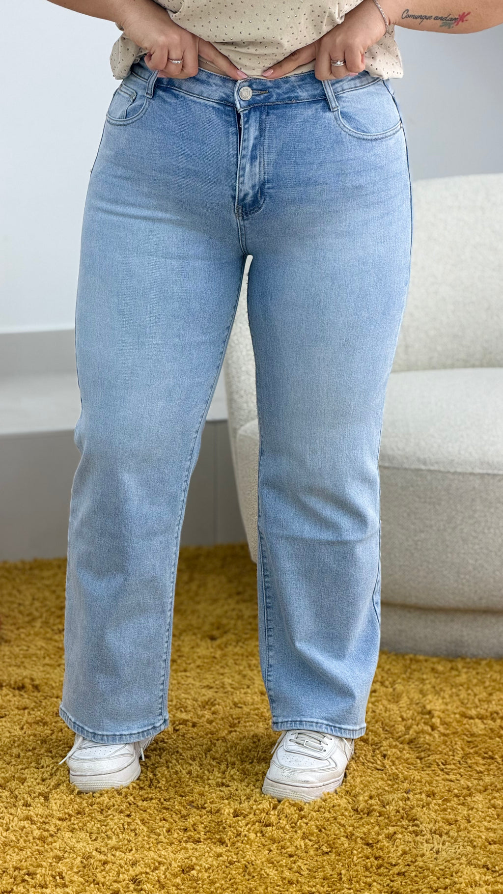 Jeans tasca rosa (42/52)