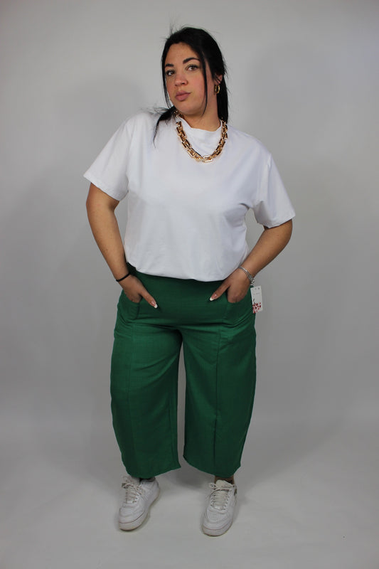 Pantalone Ballon Curvy Verde