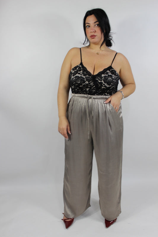 Pantalone Felicia Curvy Tortora