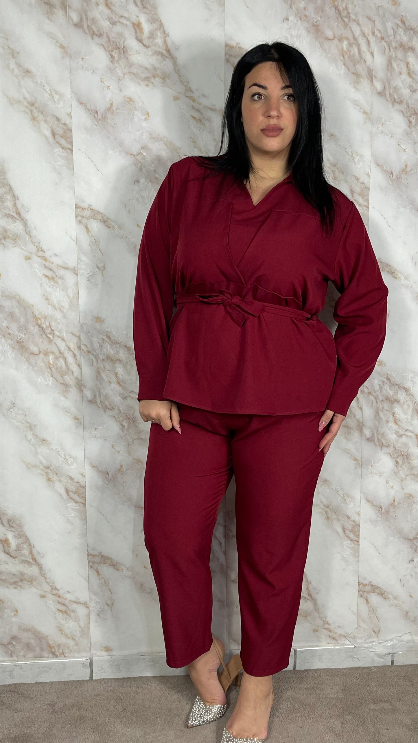 Coordinato Stefy Curvy Bordeaux