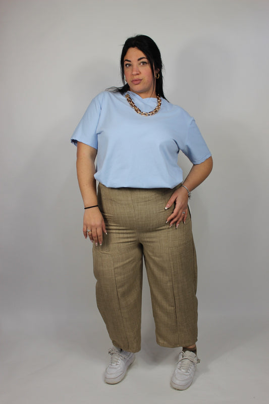 Pantalone Ballon Curvy Beige