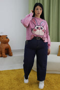 Jeans Baggy con cintura 7090