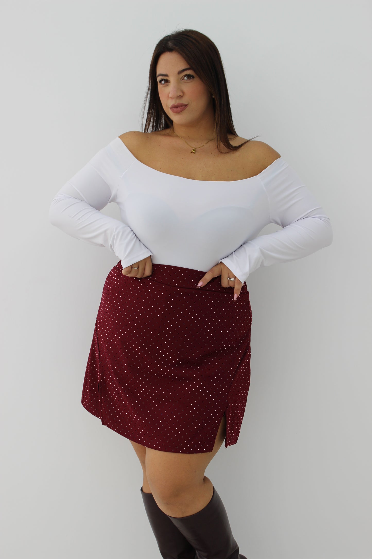 Panta gonna Strass CURVY vari colori