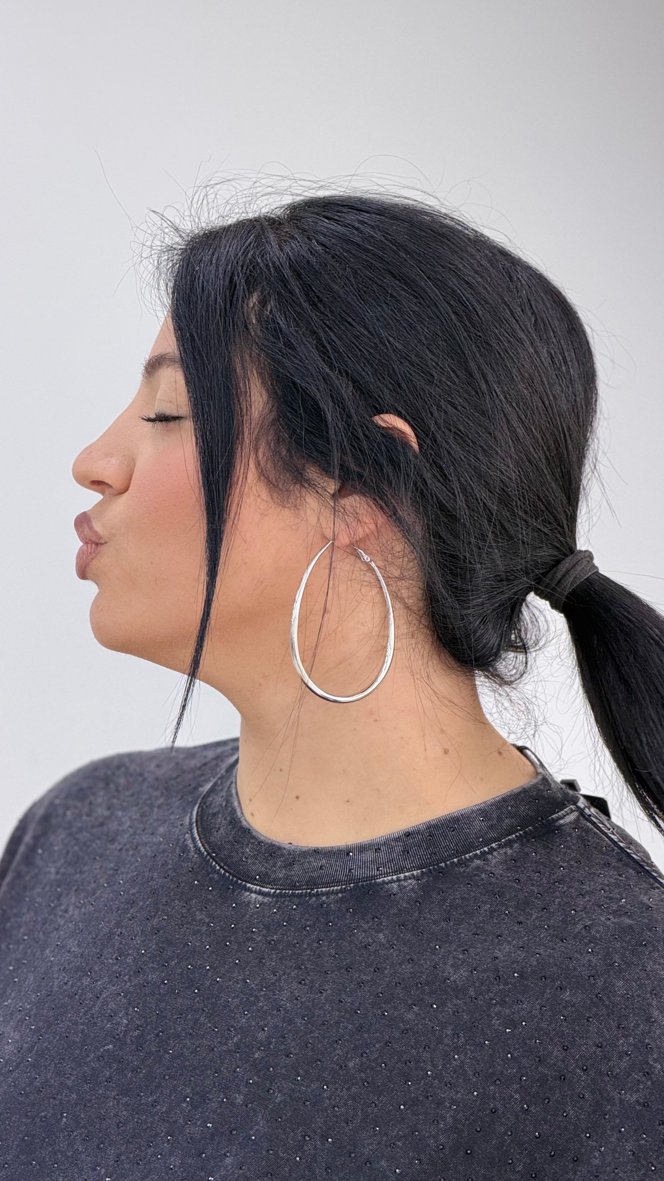 Orecchini cerchio ovale