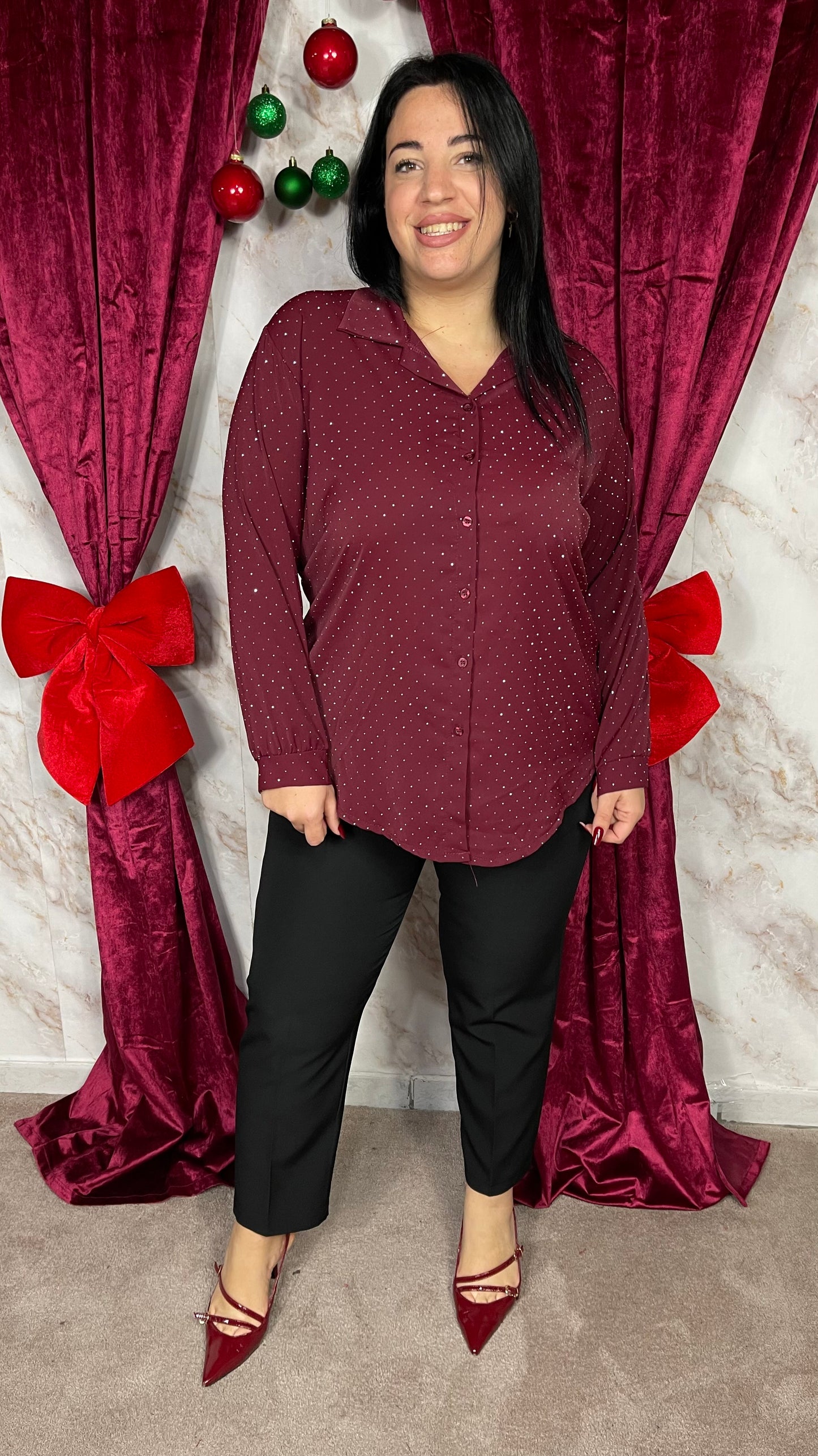 Camicia Brillantini Curvy