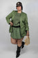 Giacca Drappeggiata Curvy Verde