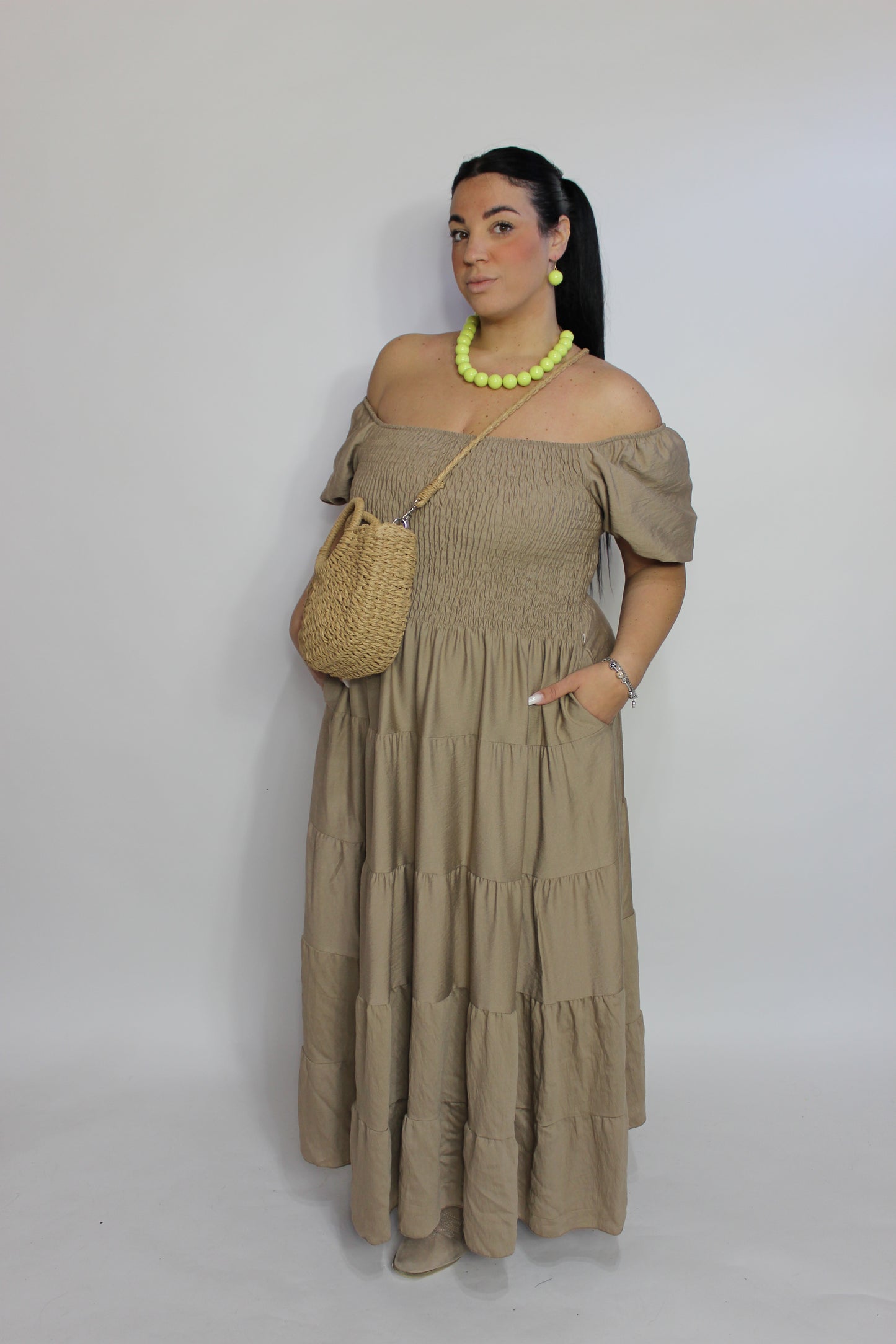 Abito Amalfi Curvy Beige