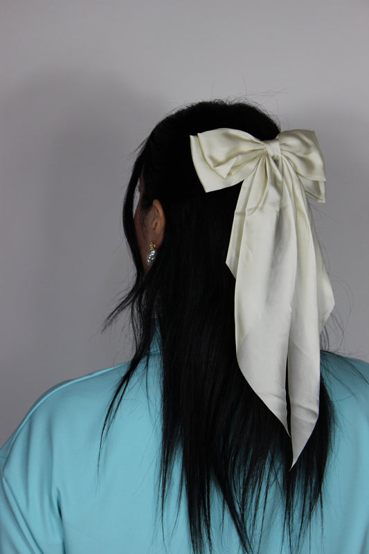 Mollettina fiocco avorio