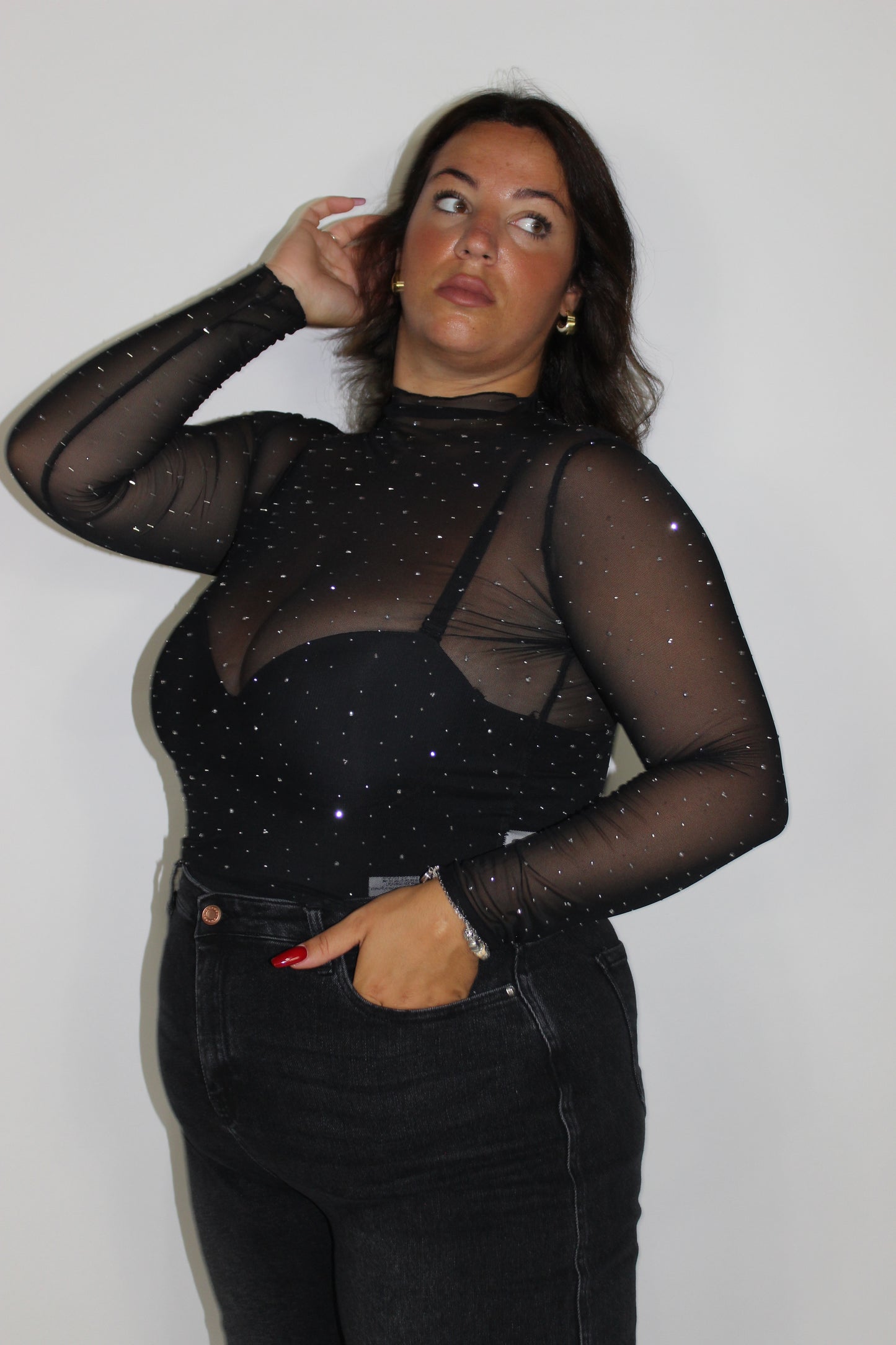 Top Strassoso Slim & Curvy vari colori
