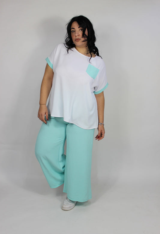 Coordinato Italy Menta Curvy
