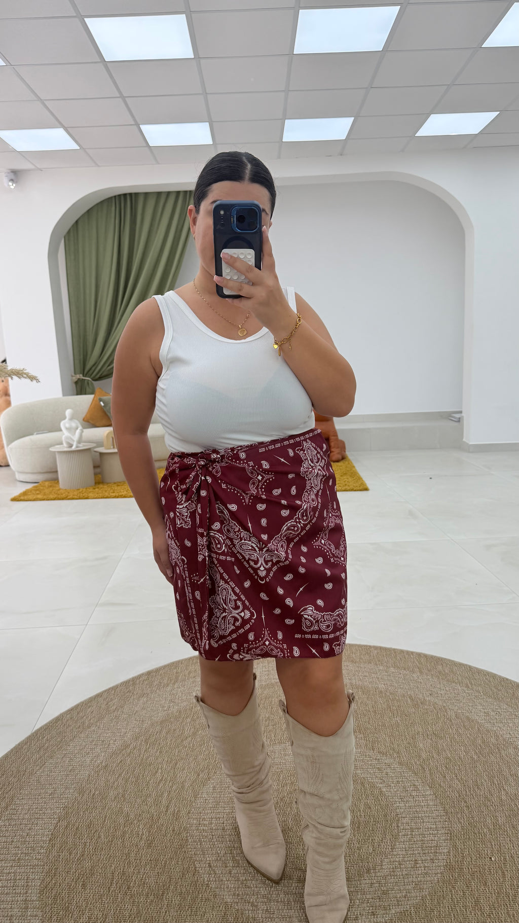 Gonna bandana e animalier curvy