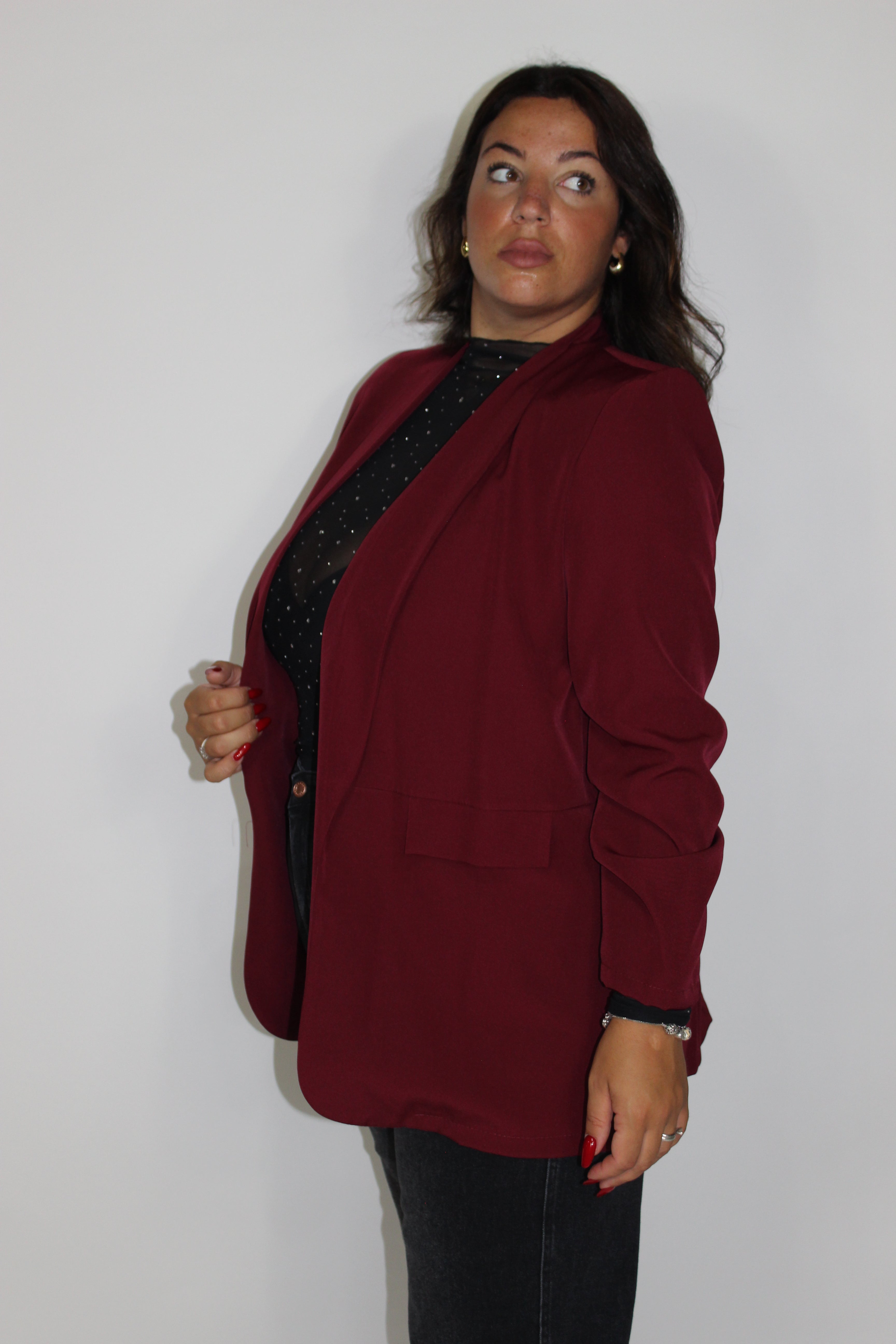 Giacca Drappeggio CURVY vari colori