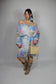 Abito Primavera Curvy Azzurro