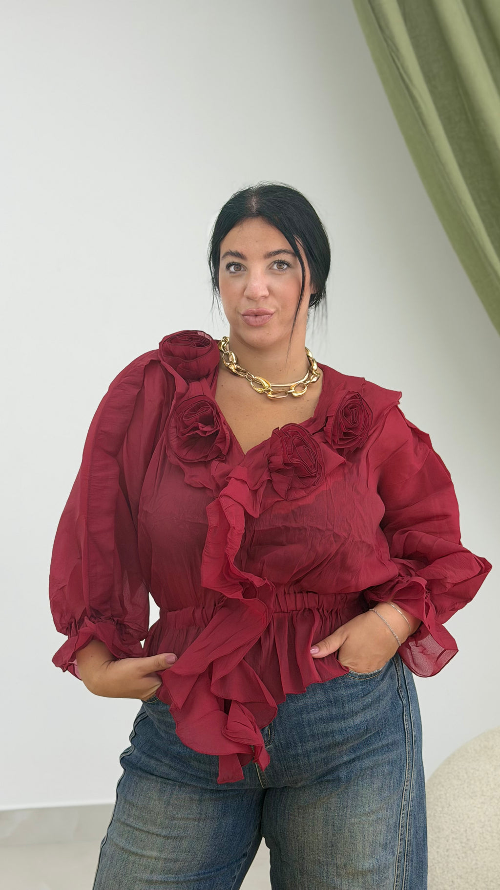Camicia rouches
