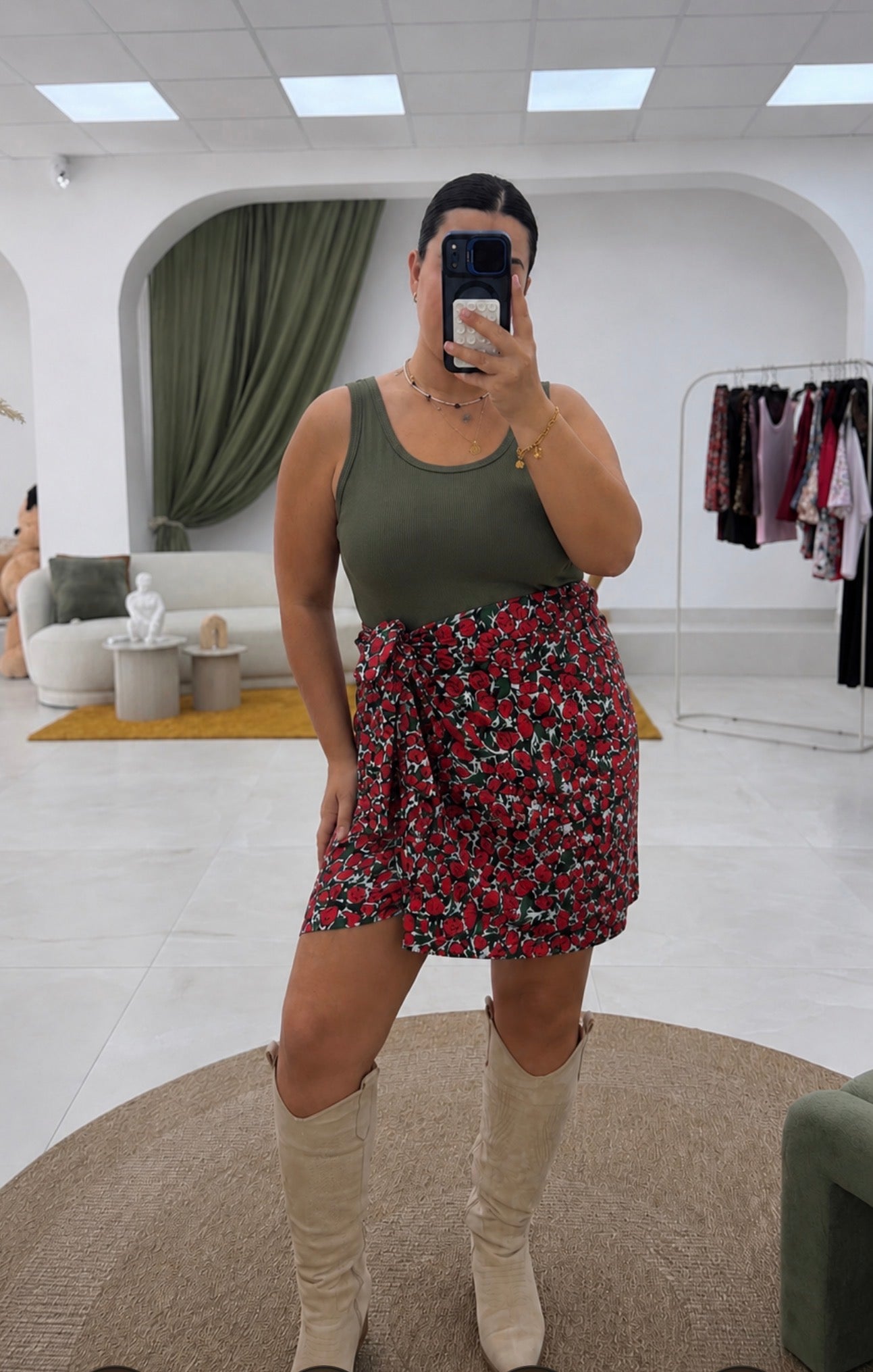 Gonna portafoglio fantasia Curvy
