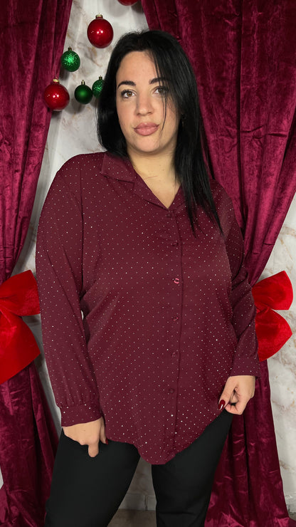 Camicia Brillantini Curvy