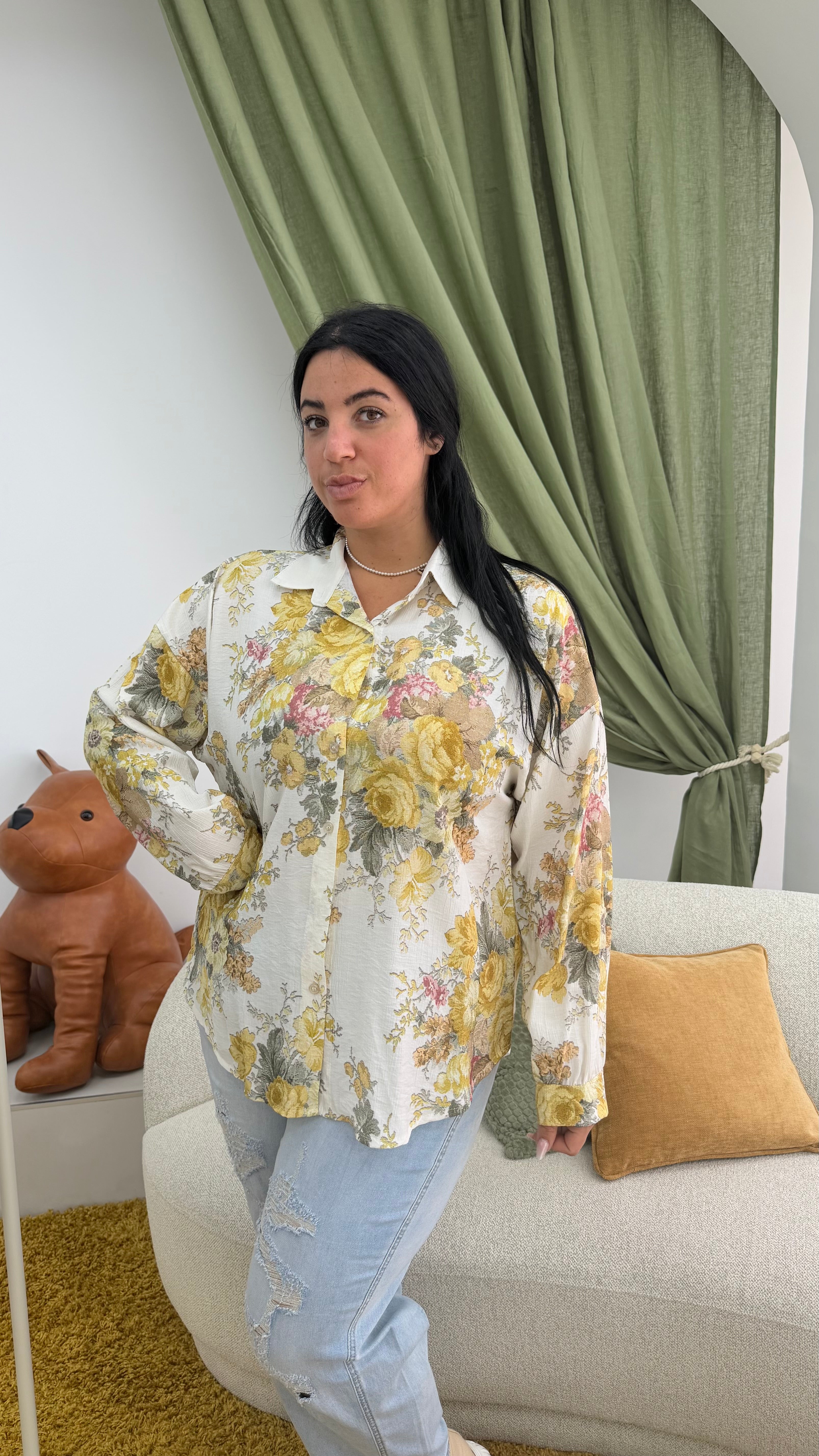 Camicia floreale CURVY PROMO