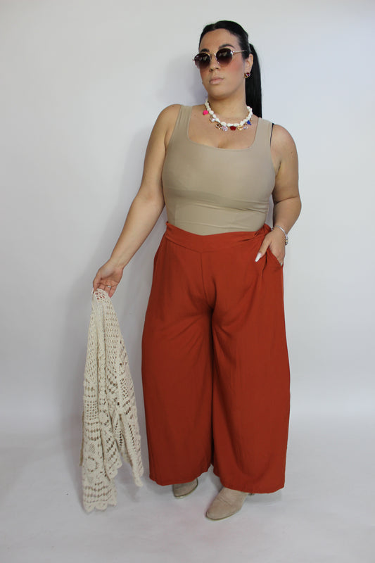 Pantalone Sorrento Curvy Ruggine