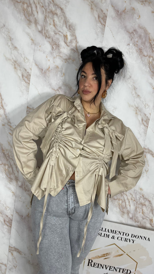 Camicia Layla Curvy Beige