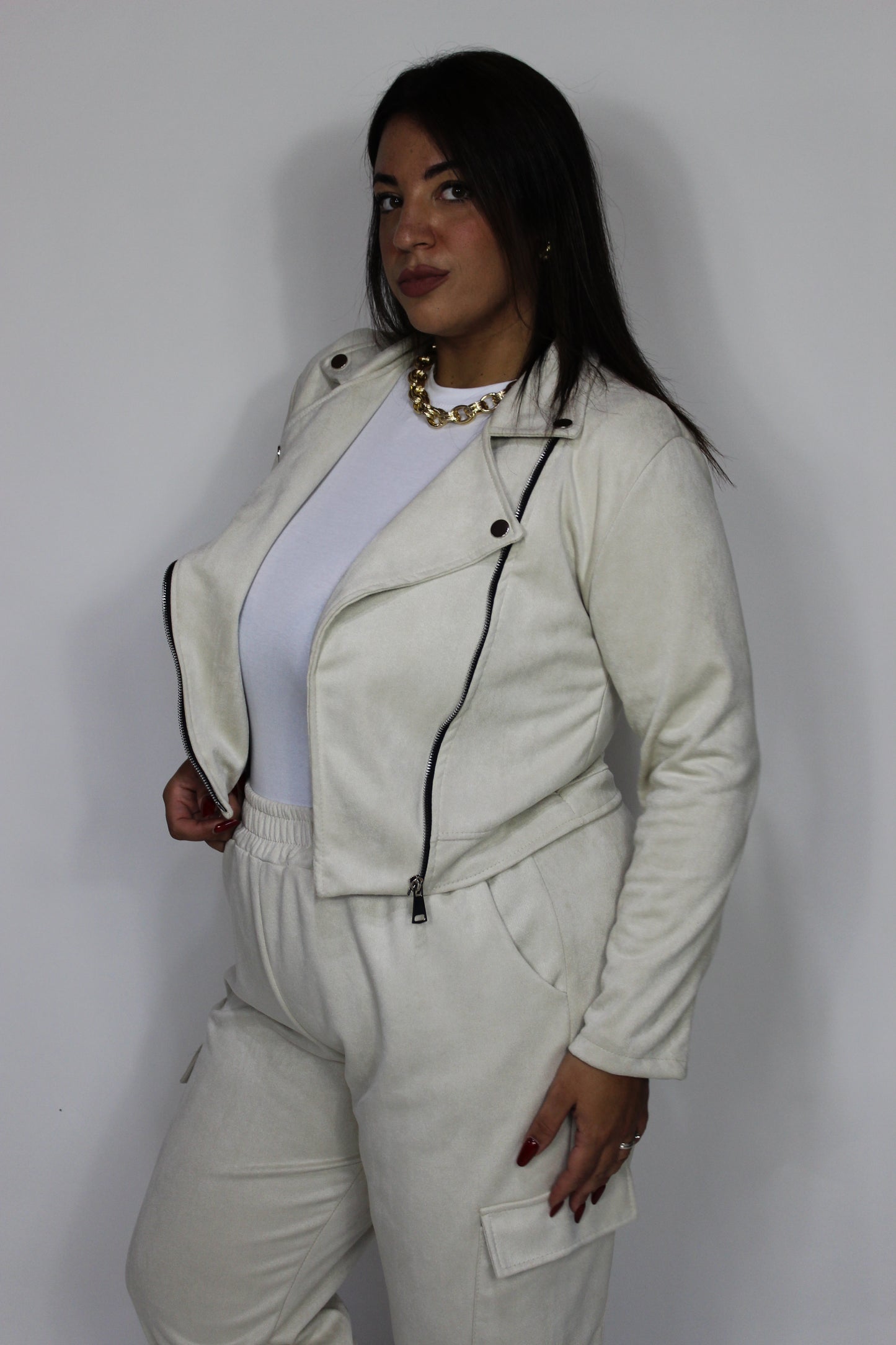 Chiodo camoscio Curvy