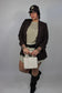 Giacca Drappeggiata Curvy Marrone