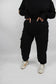 Pantalone Cargo Curvy Nero