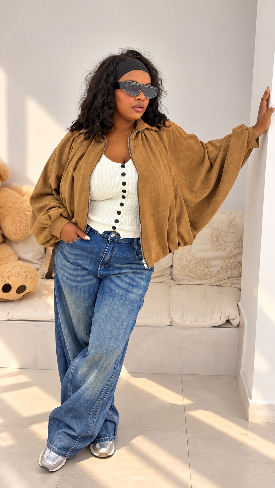 Giubbotto in renna Slim & Curvy