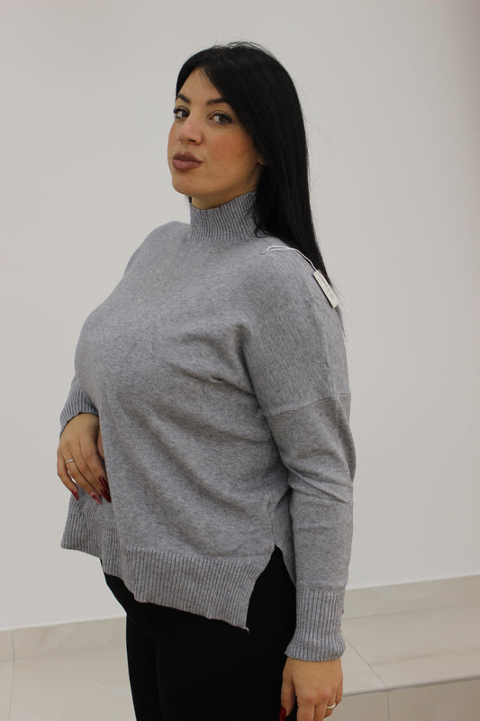 Maglioncino mezzo collo oversize