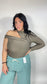 Body monospalla 070 Curvy Fango