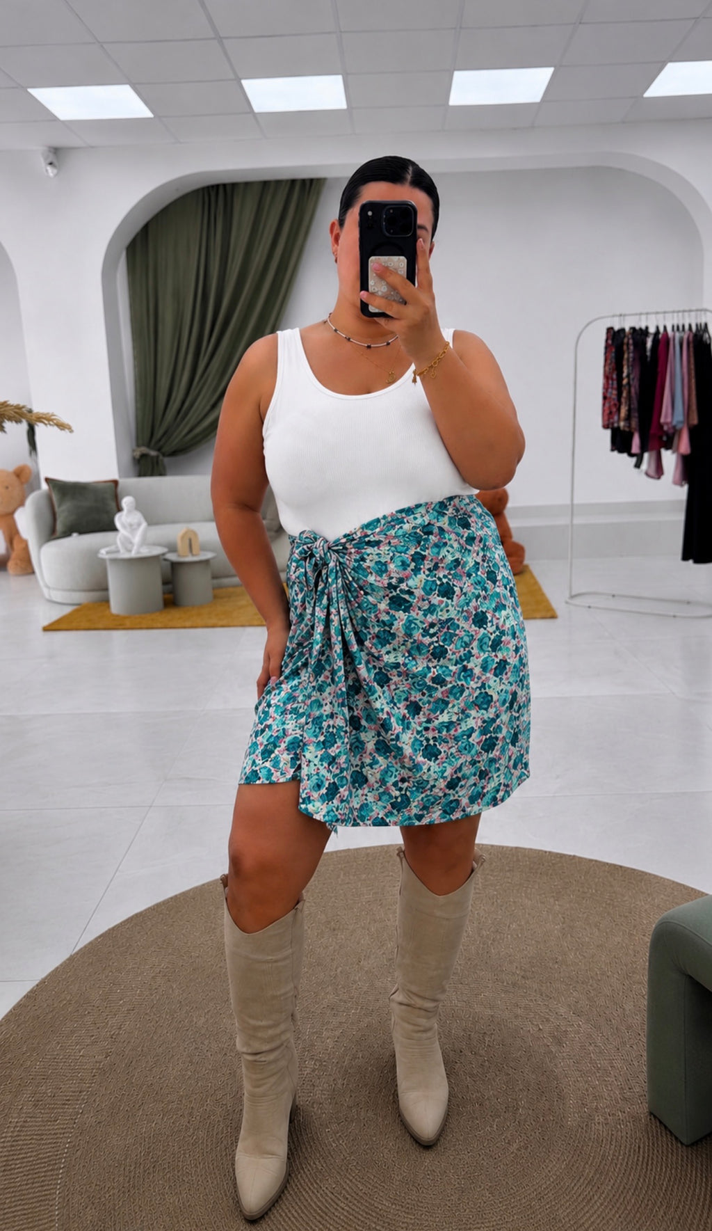 Gonna portafoglio fantasia Curvy