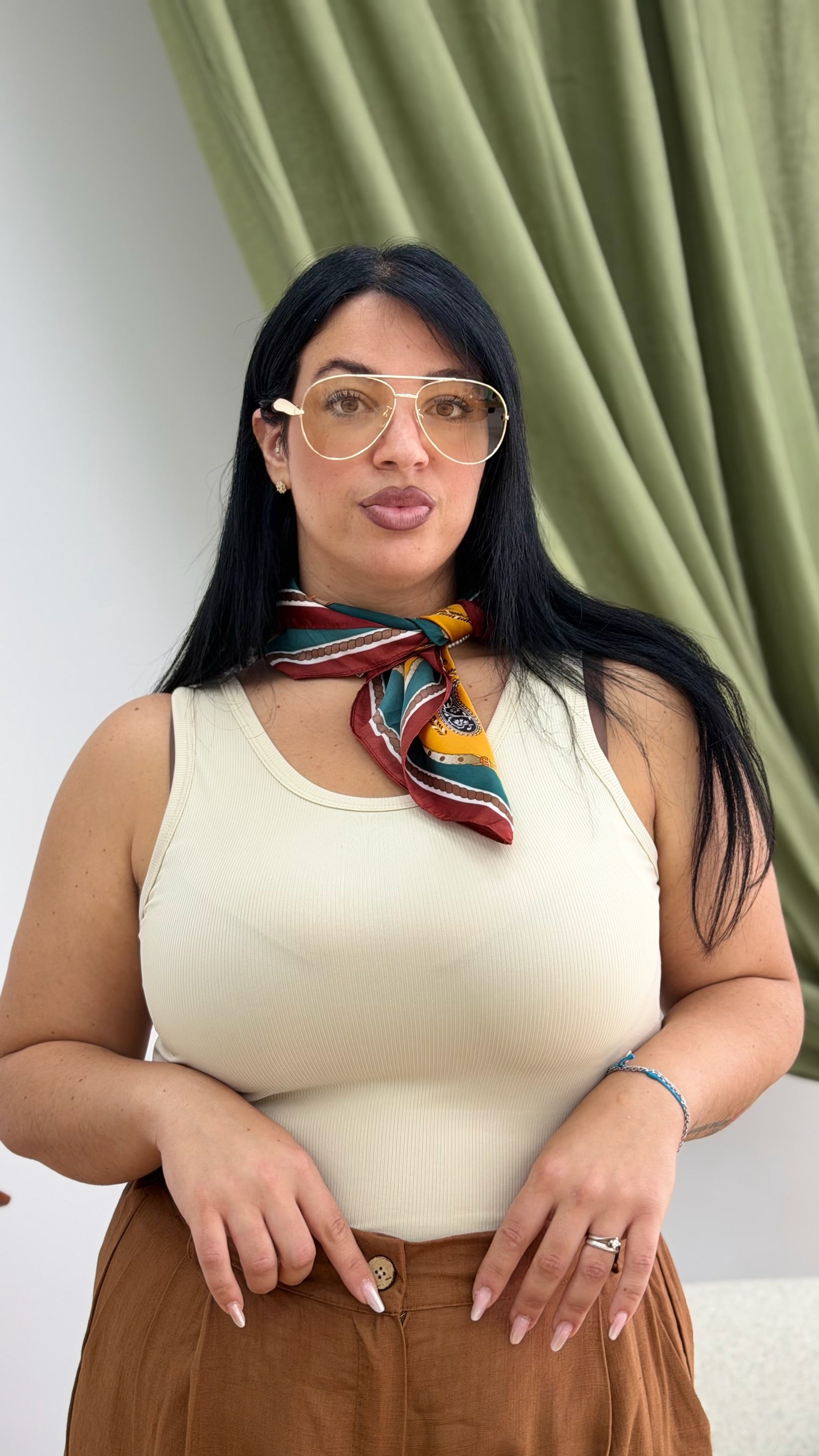 Canotta costine basic Curvy
