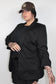 Giacca Drappeggiata Curvy Nera