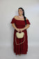Abito Amalfi Curvy Bordeaux