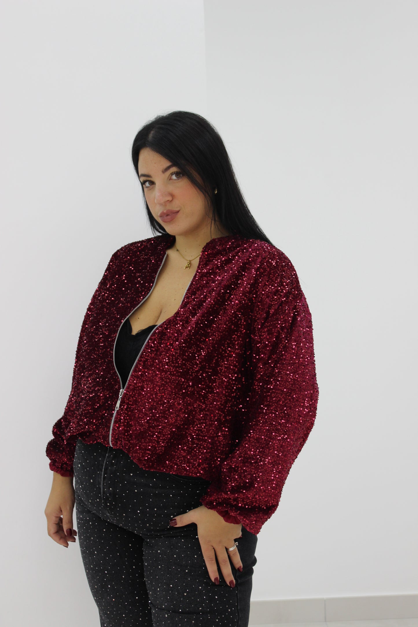 Giacca Paillettes Oversize vari colori