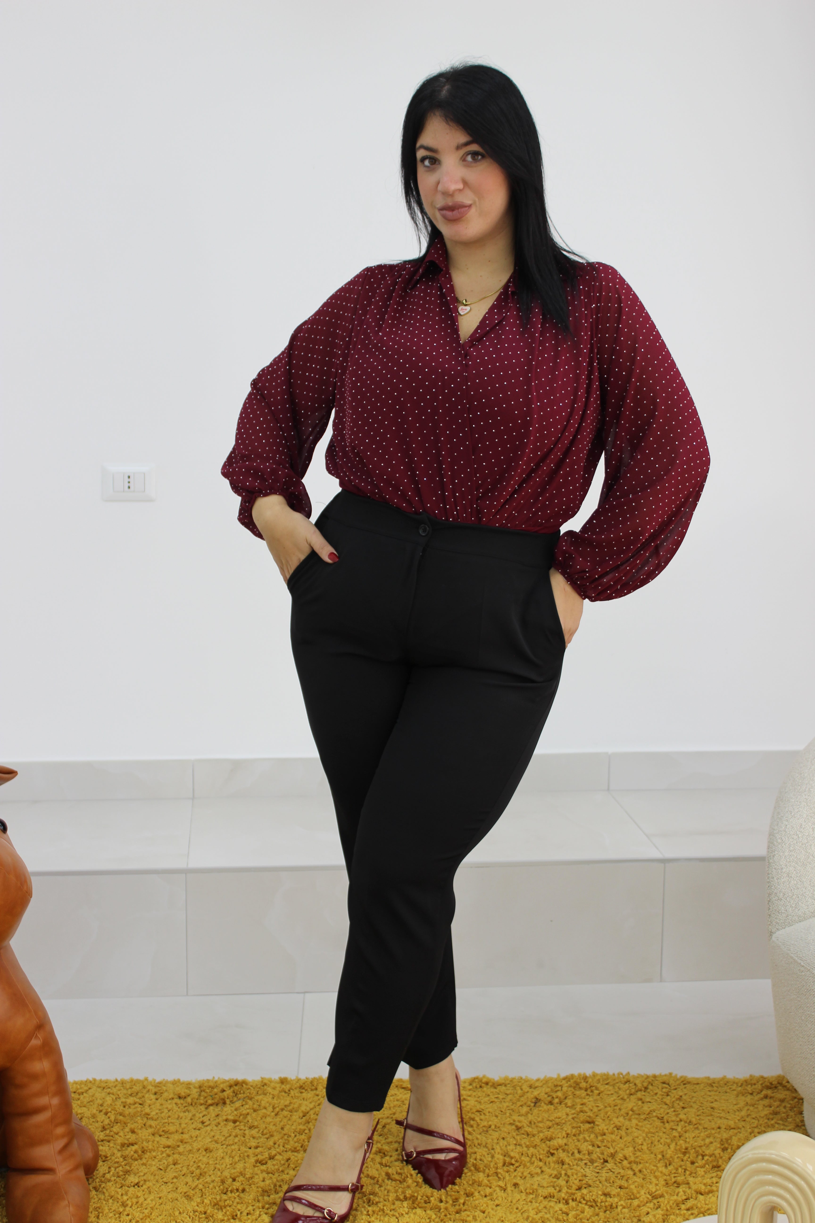 Body camicetta strass CURVY