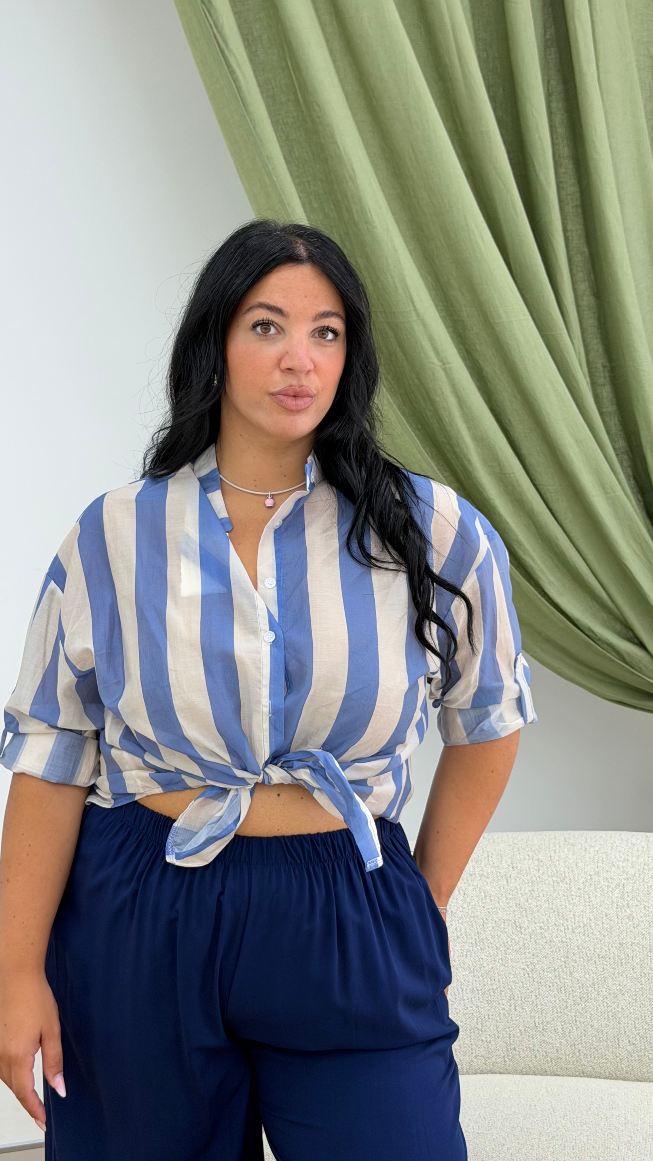 Camicia Righe Curvy