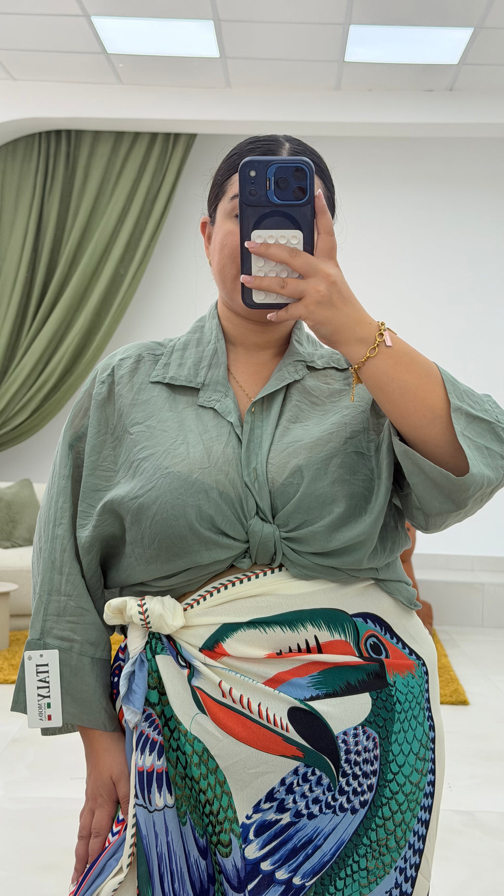 Camicia Tropical Curvy