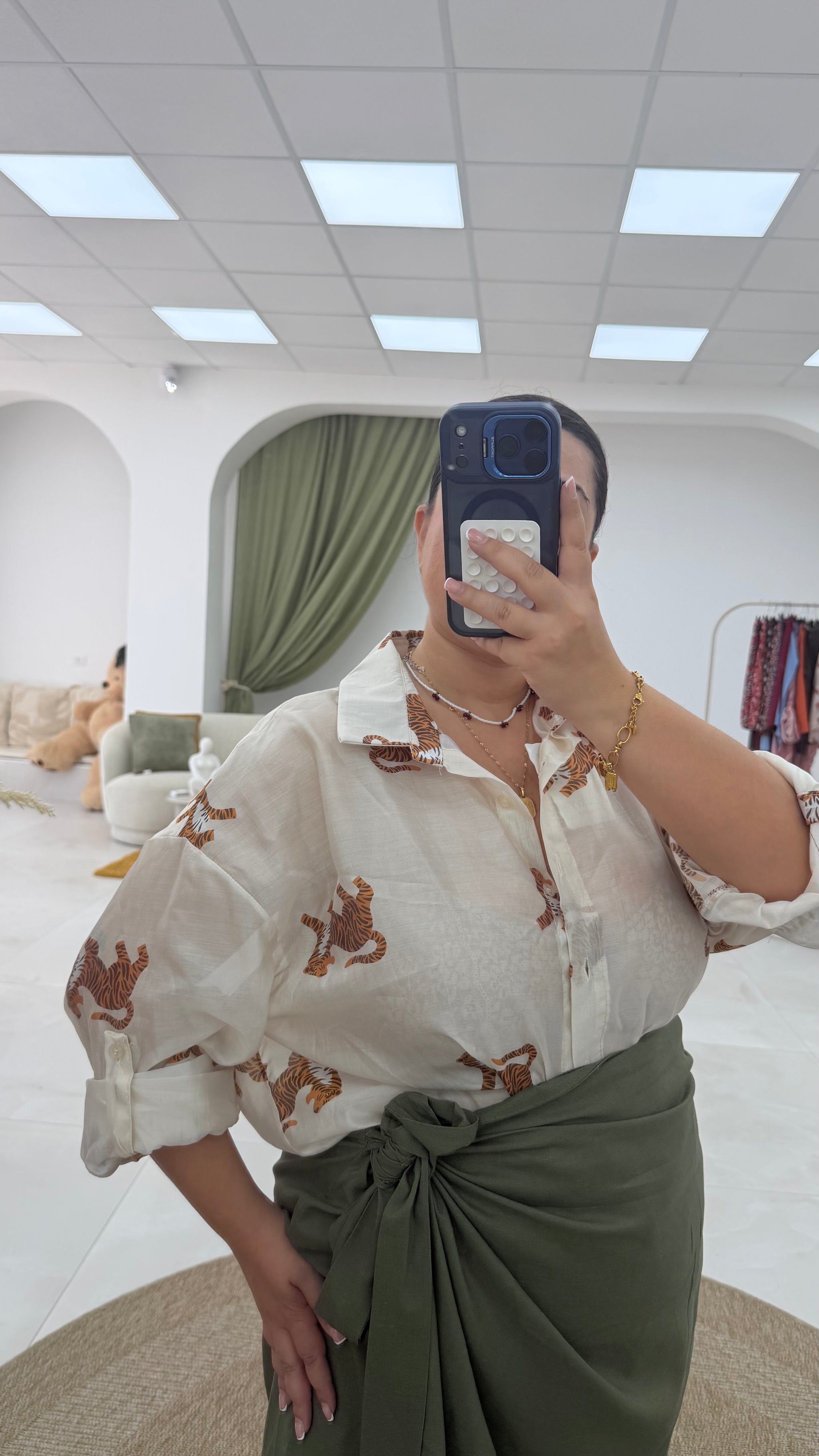 Camicia fantasie Curvy