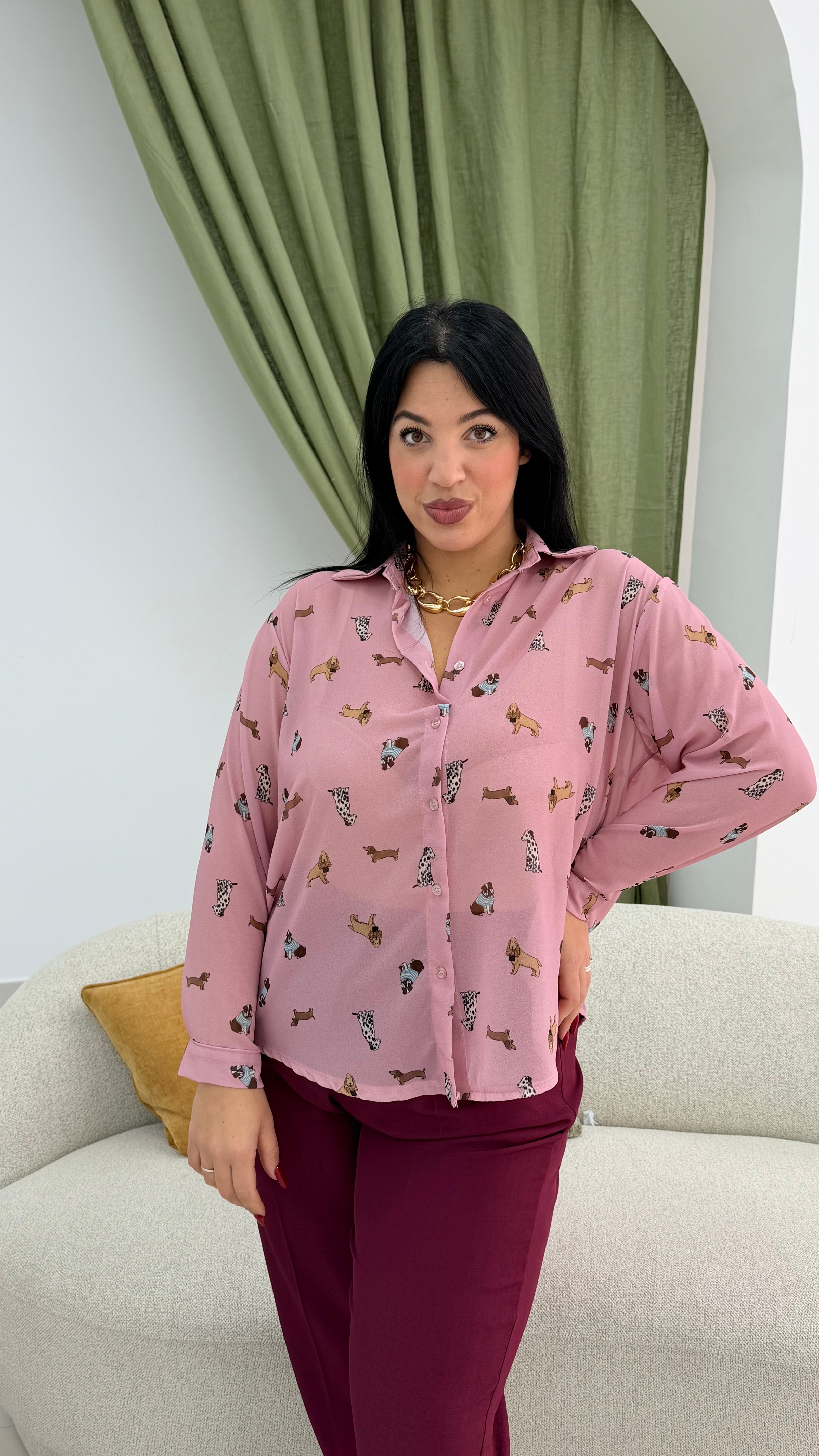 Camicia Dogs Curvy