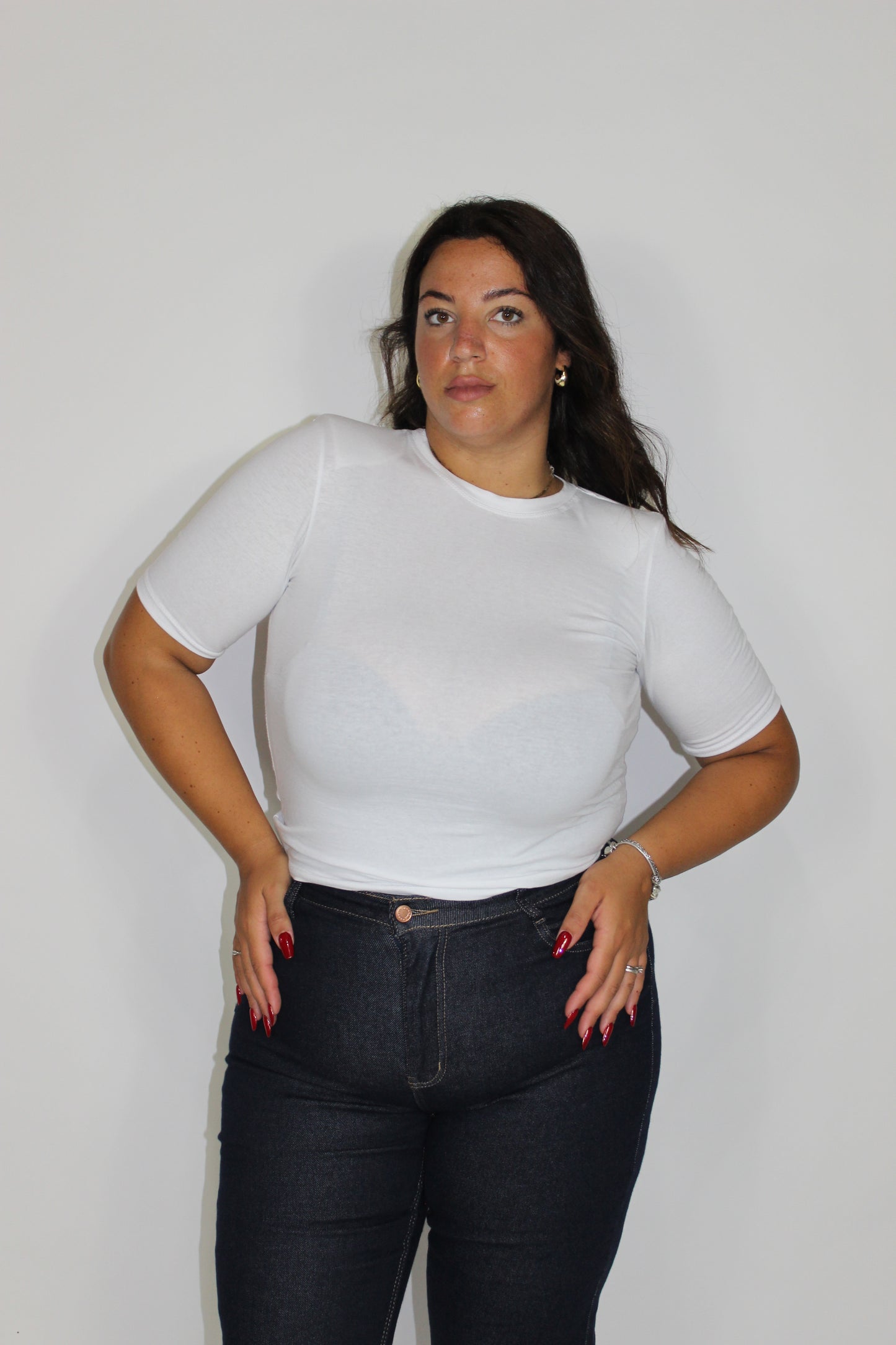T-Shirt Crop Spallina Slim & Curvy vari colori