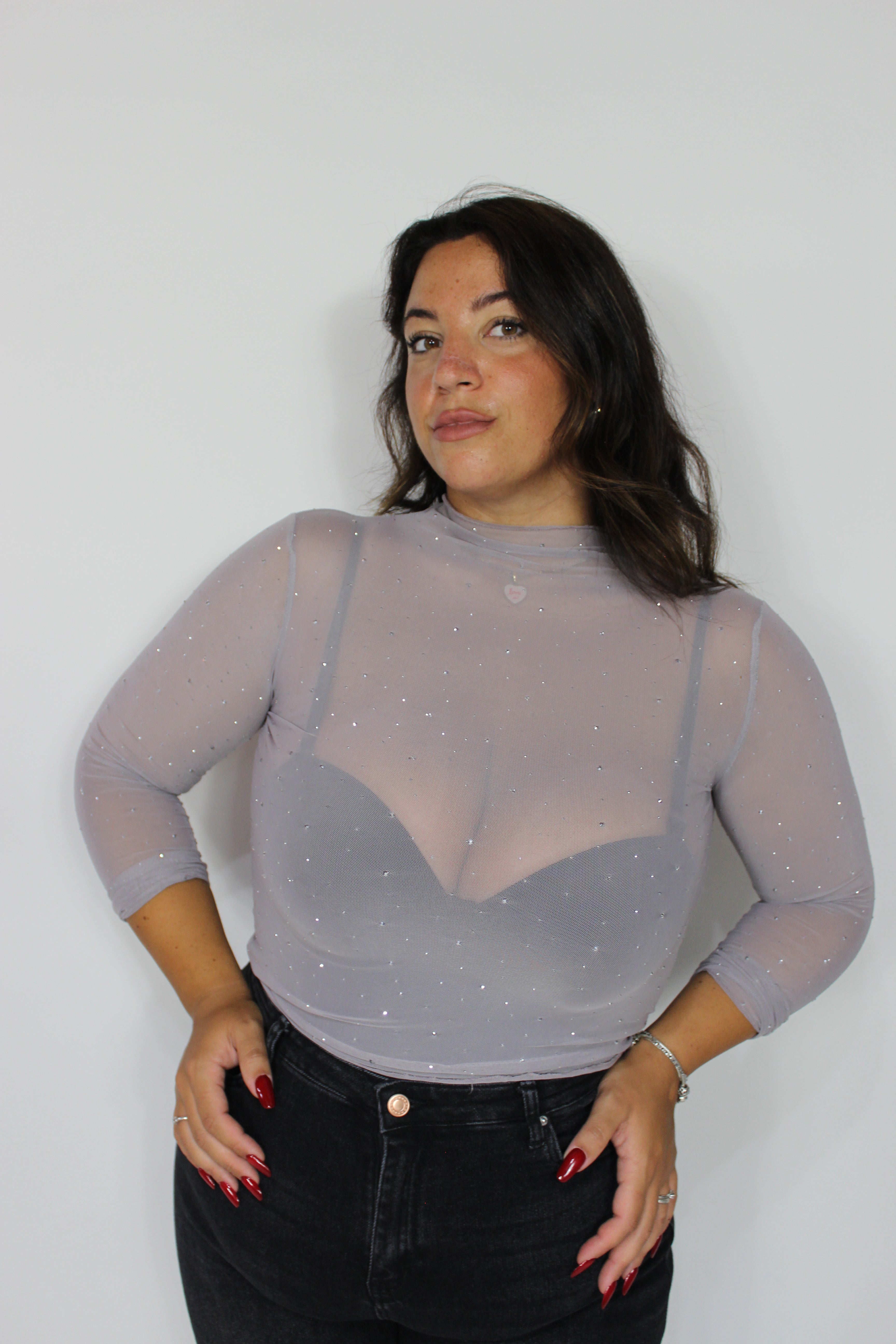 Top Strassoso Slim & Curvy vari colori