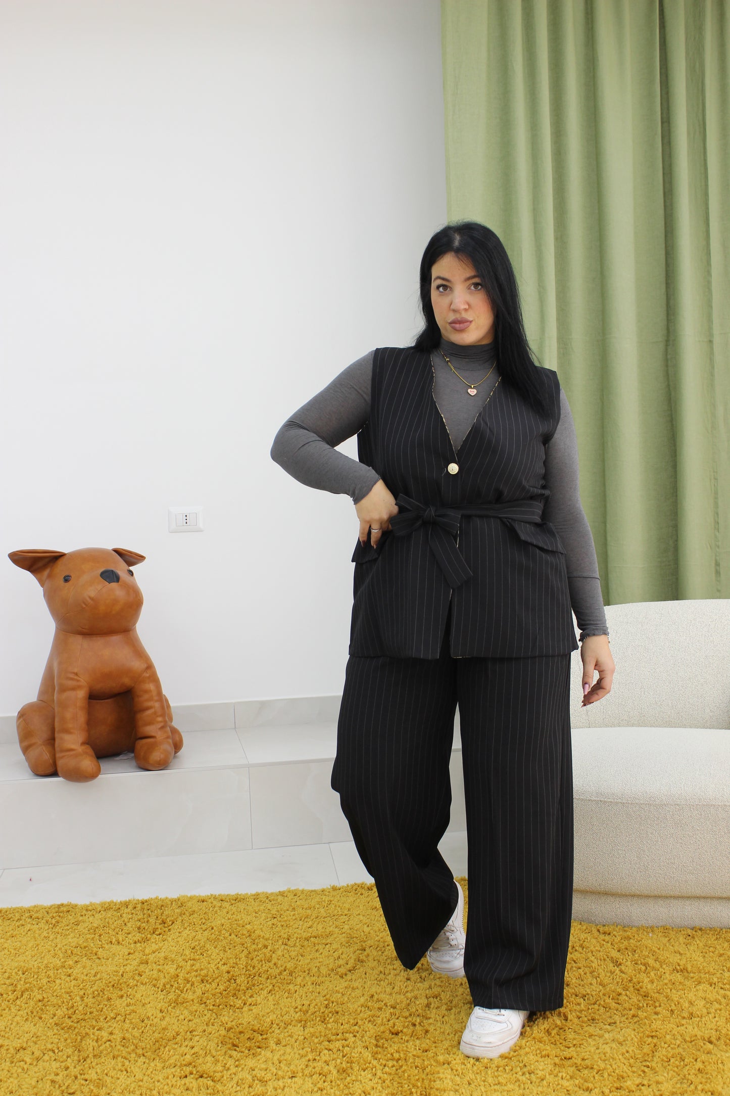 Tailleur Gessato Curvy