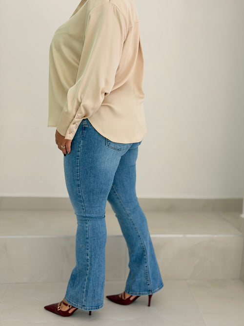 Jeans a zampa chiaro (42/52)