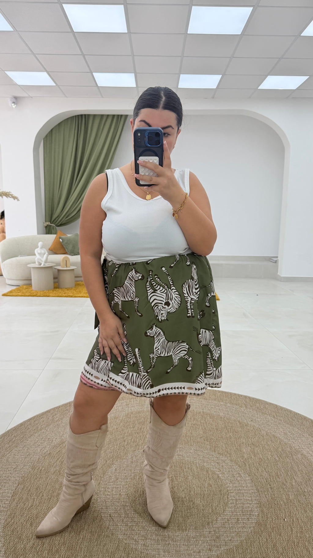 Gonna bandana e animalier curvy