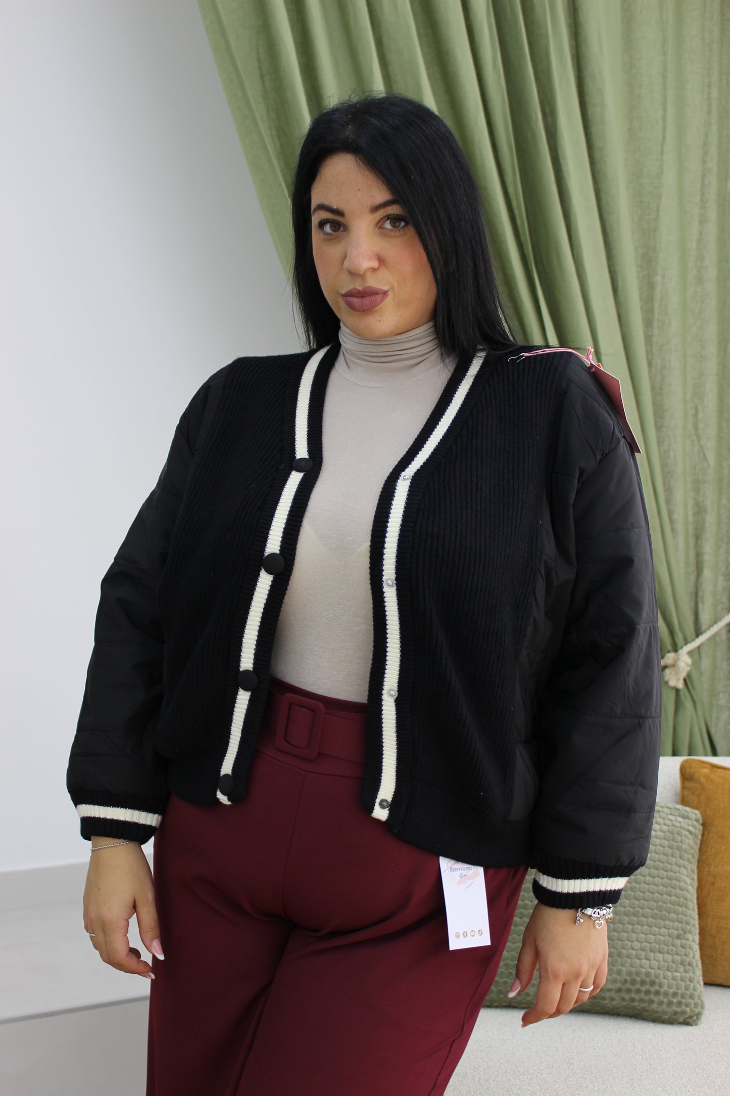 Bomber London Giacca piumino e lana Oversize